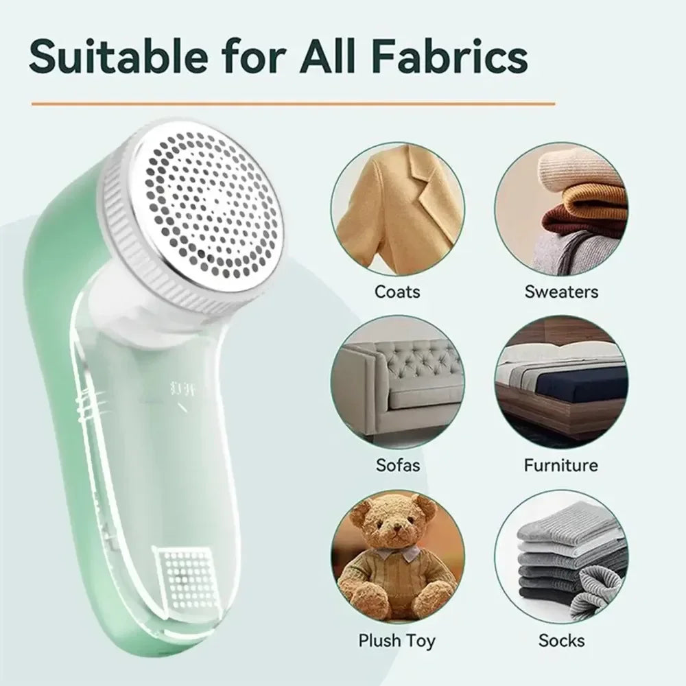 Electric Lint Remover for Clothes – Pet Hair & Fabric Shaver Portable