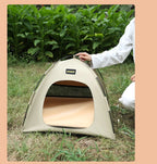 Tent Shape Cat Beds Removable Convenient Storage Pet Bed Portable Outdoor Travel Sunshade Cat and Dog Tent Pet Essentials