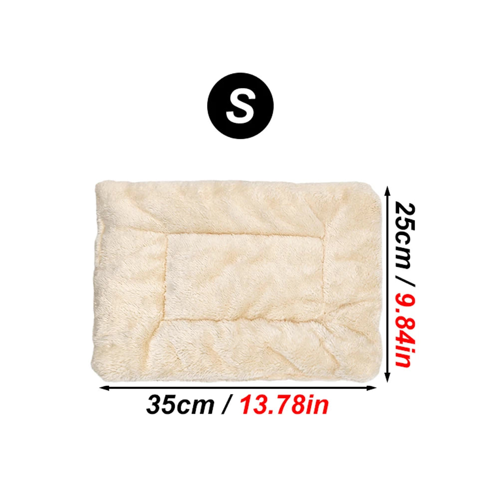 Reversible Plush Winter Pet Bed Mat for Small Animals | Soft Warm Sleeping Pad for Hamsters, Rabbits and Cats