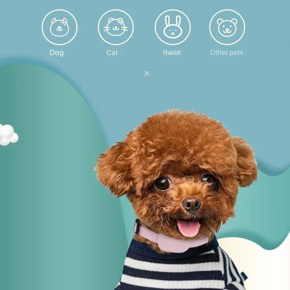 Smart Pet GPS Tracker Collar for Dogs & Cats | FindMy App Compatible Anti-Lost Locator for iOS & Android