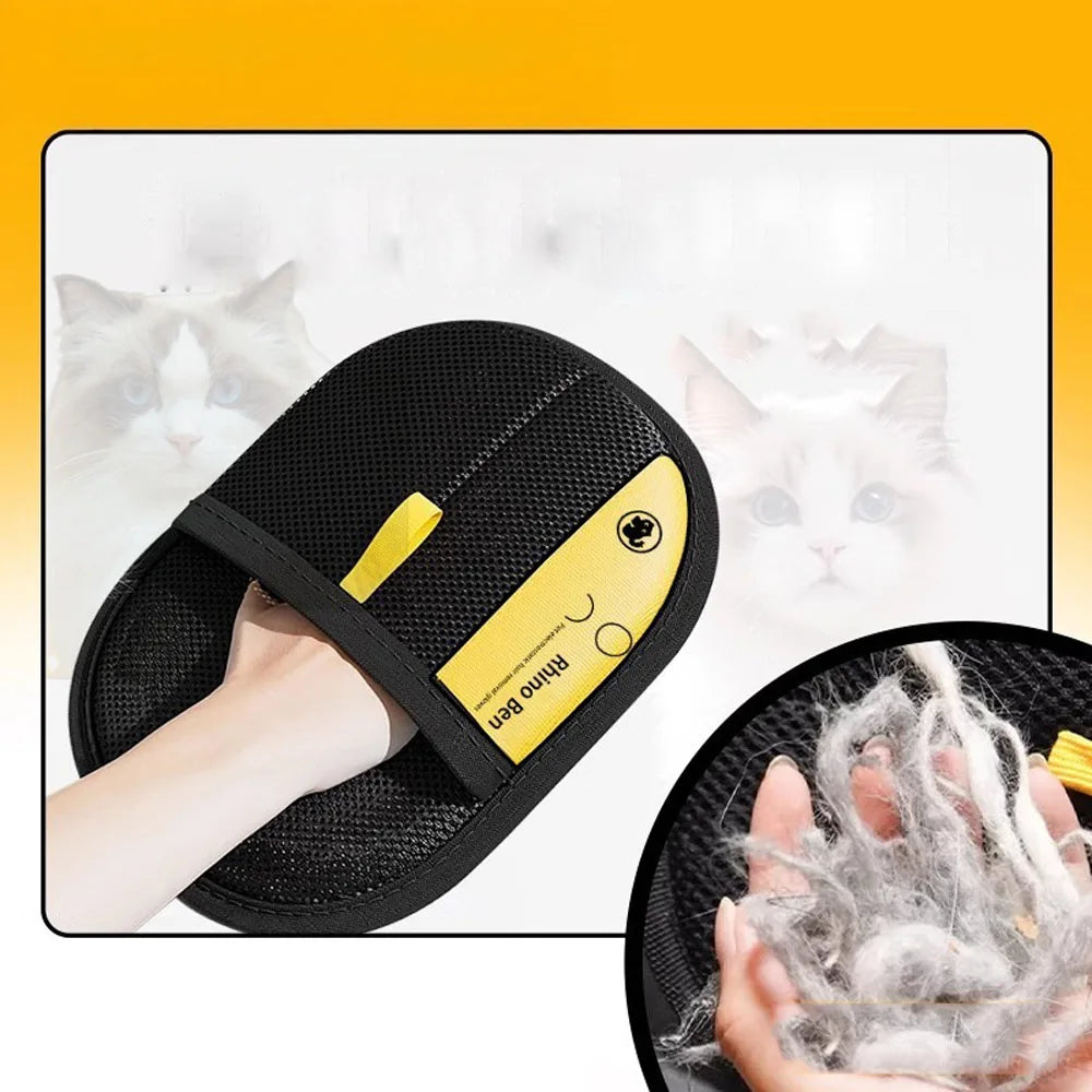 Pet Grooming Gloves – Easy Hair Remover for Dogs & Cats