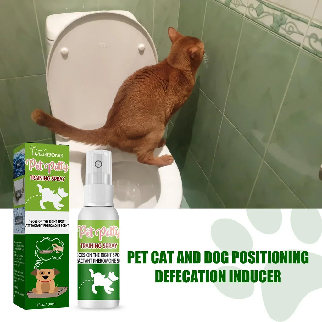 Pet Toilet Training Spray 30ml – Puppy Potty Training Aid & Designated Toilet Area Encouragement Spray for Dogs and Cats
