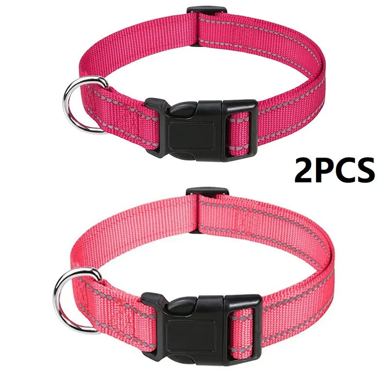 Decorative Choker Dog Collar for Small Puppies – Adjustable Nylon Pet Neck Collar
