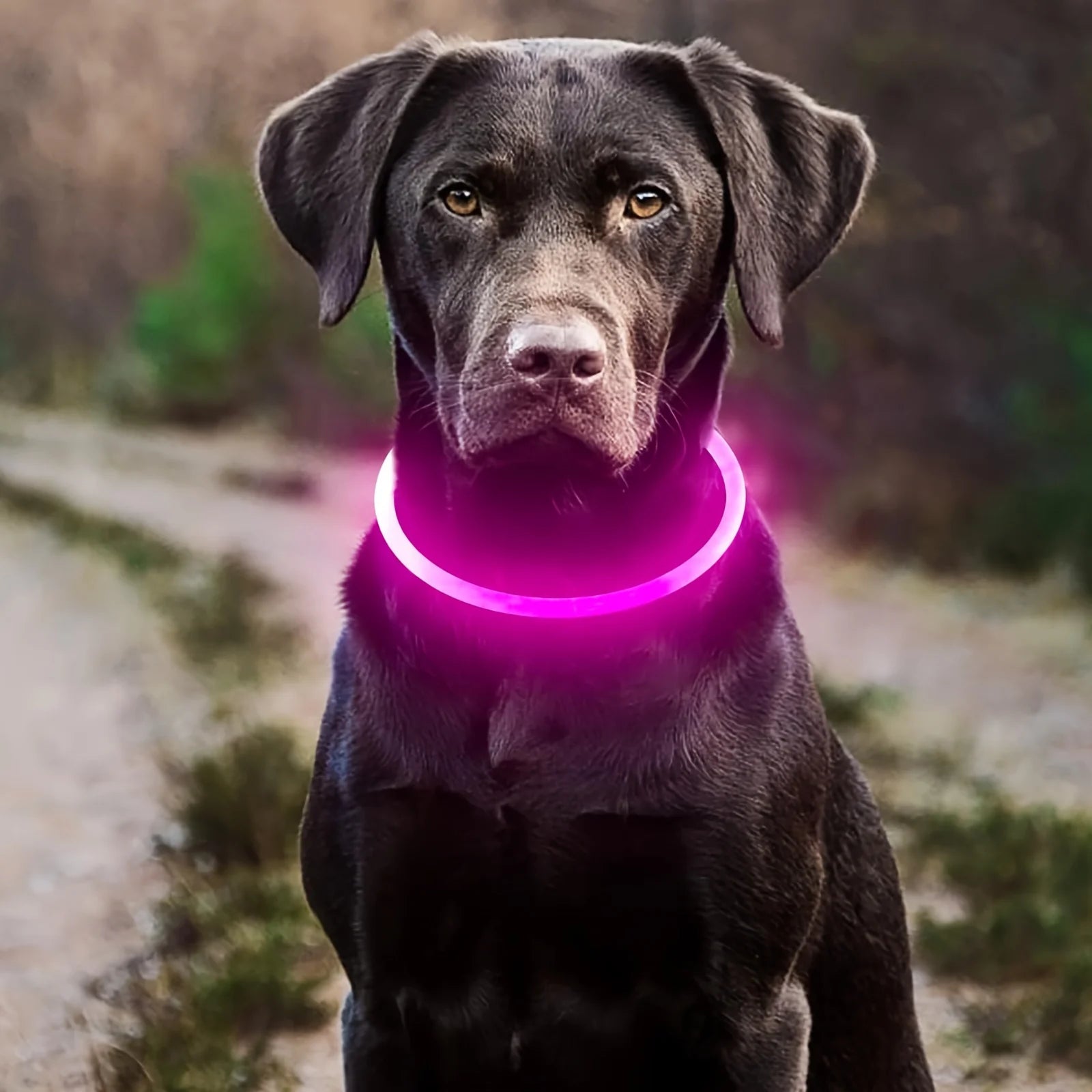 USB Rechargeable LED Dog Collar – Luminous Reflective Anti-Lost Pet Collar for Dogs