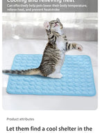 Summer Cooling Pet Ice Mat for Dogs and Cats | Breathable Sofa Bed Cooling Sleeping Pad