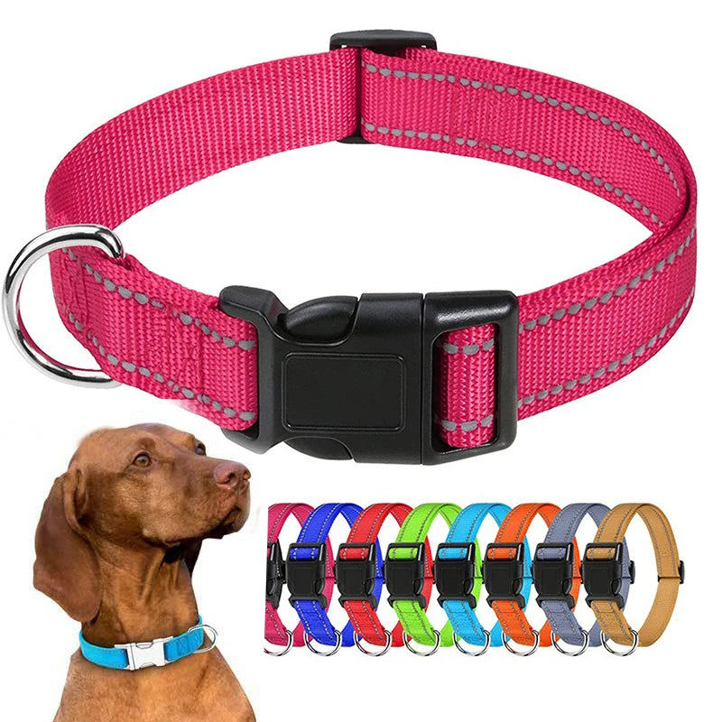 Decorative Choker Dog Collar for Small Puppies – Adjustable Nylon Pet Neck Collar