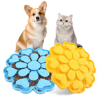 Pet Slow feeder Bowl Licking Pad Lick Feeder Pad with Suction Cup Choke Proof Silicone Slow Food Dog and Cat Feeding Products