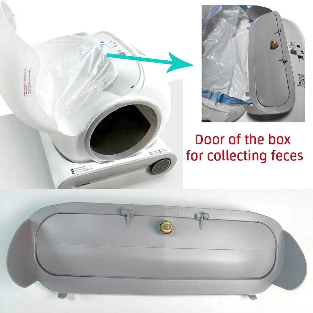 LITEKIPET Automatic Cat Litter Box Replacement Accessories – Litter Filter Bin Bottom Capsule Door and Anti-Backflow Parts