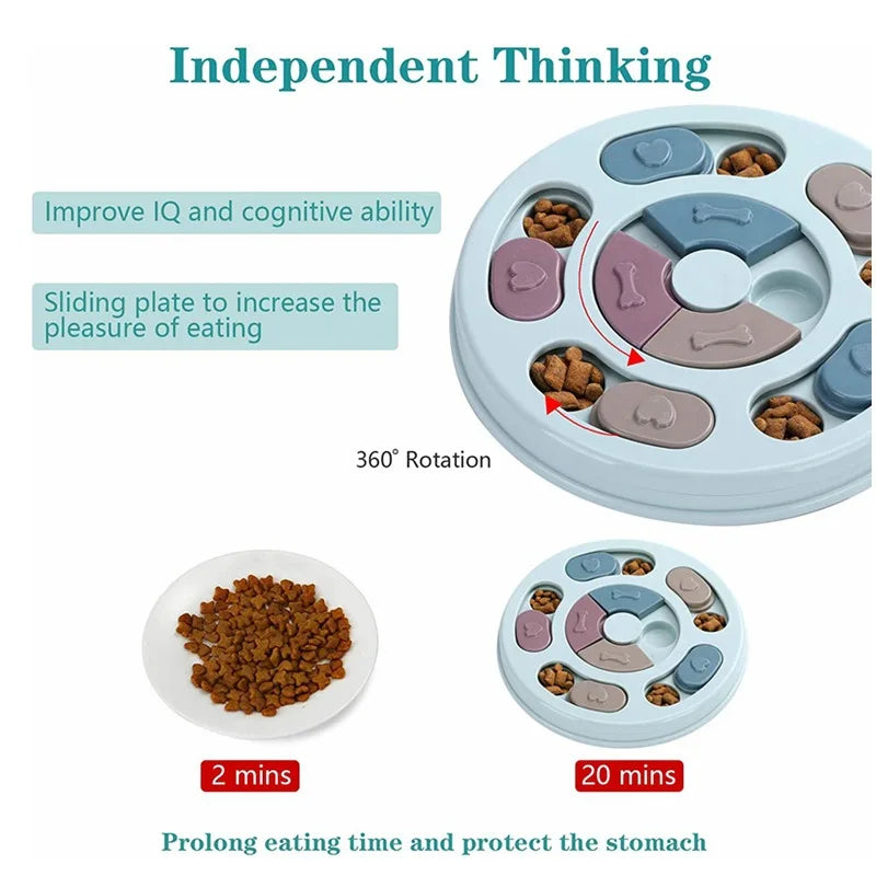 Dog Food Hiding Bowl – Interactive Slow Feeder Puzzle Toy for Dogs