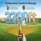1000M Waterproof Dog Training Collar with Remote – Rechargeable Anti Bark Shock Collar for Dogs