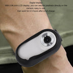 Pet Action Camera 170° Wide-Angle Pet Collar Camera Full HD 1080P Supports Memory Cards USB Rechargeable Portable For Dogs