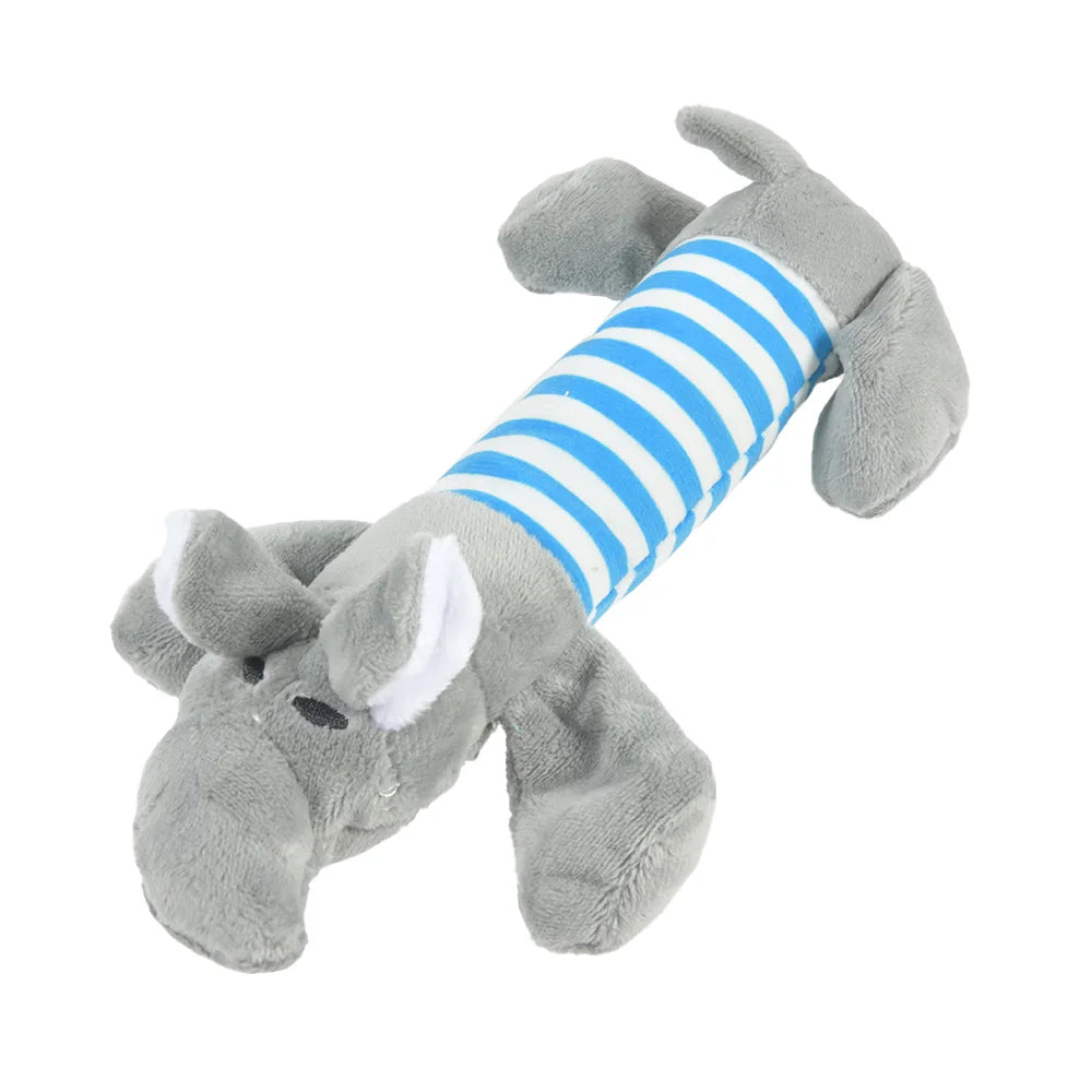 Plush Dinosaur Dog Toy with Squeaker – Interactive Chew Toy for Small Dogs & Cats