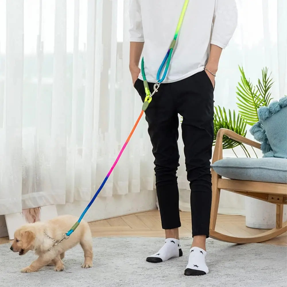 Hands Free Dog Leash Reflective Nylon Pet Walking Running Jogging Adjustable Walking Free Hands Rope Chain for Small Large Dogs