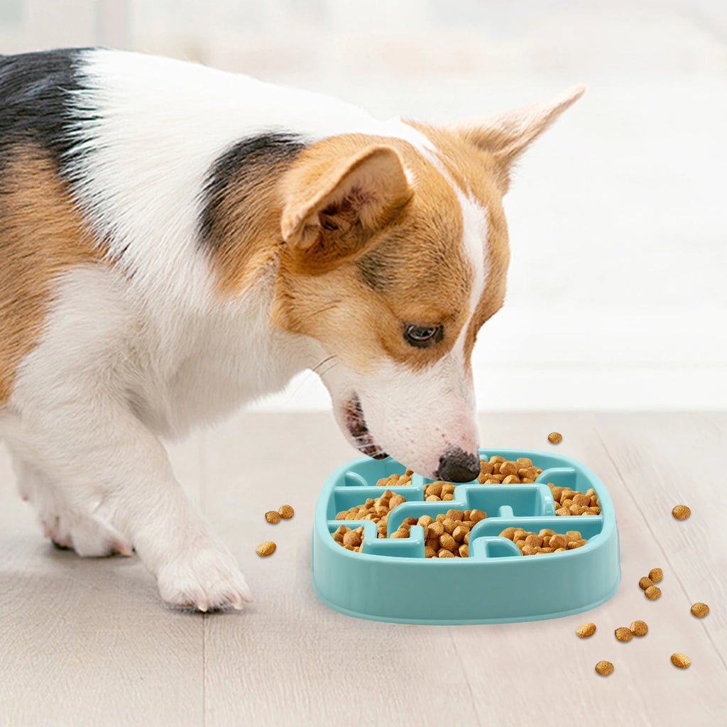 Slow Feeder Dog Bowl – Anti-Gulp Maze Design for Small, Medium & Large Dogs