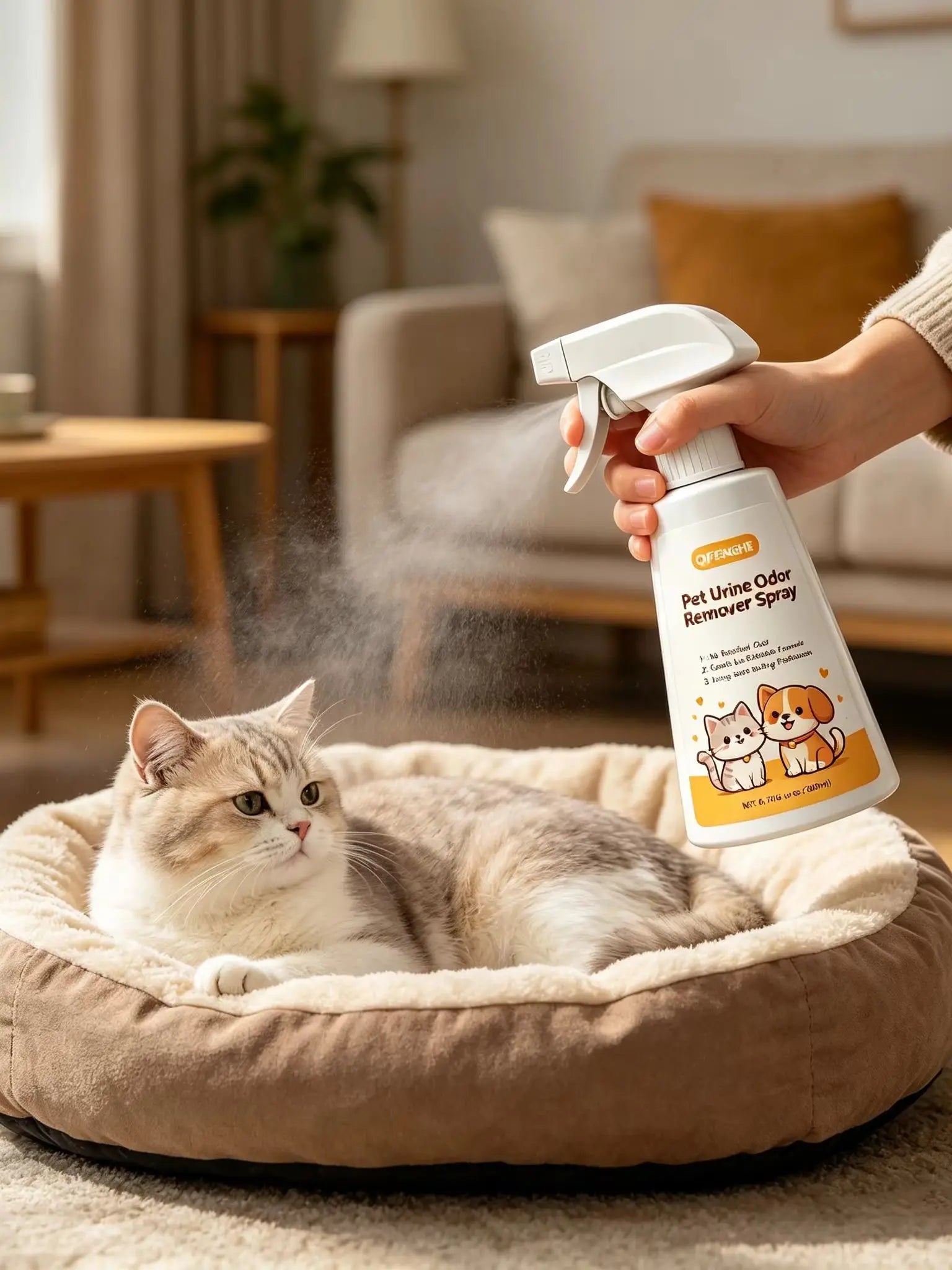 Pet Urine Odor Remover Spray – Home Odor Neutralizer & Freshness Spray for Dogs, Cats, Carpets & Furniture