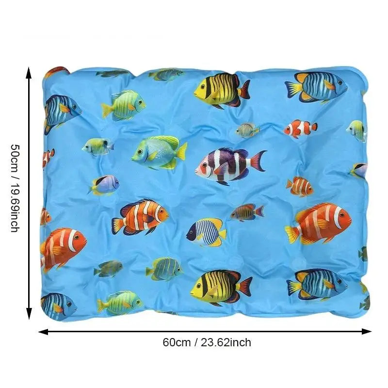 Pet Cooling Ice Mat for Dogs and Cats – Non-Toxic Self Cooling Pad, Leak-Proof Summer Cooling Bed for Indoor & Outdoor Use