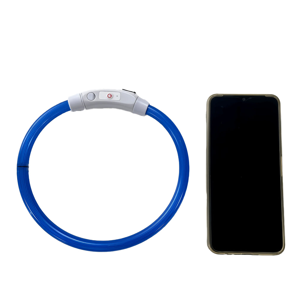 USB Rechargeable LED Dog Collar – Luminous Reflective Anti-Lost Pet Collar for Dogs