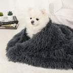 Plush Dog Blanket and Warm Pet Bed for Small Medium Large Dogs and Cats | Washable Puppy Sleeping Mat