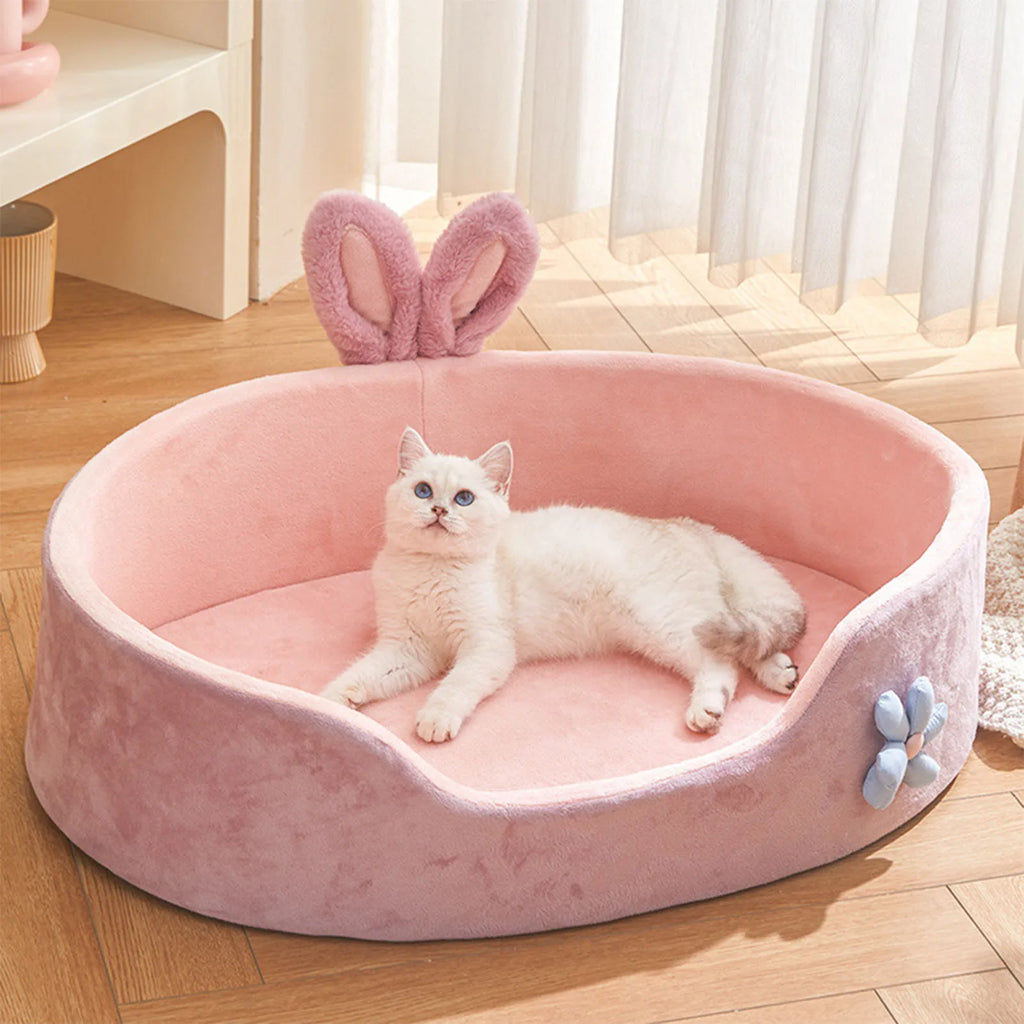 Detachable Washable Pet Bed – Soft Dog and Cat Sleeping Sofa for All Seasons