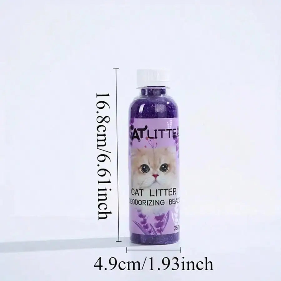 Fresh Scent Cat Litter Deodorizer Beads 250ml – Natural Plant-Based Odor Eliminator for Litter Boxes & Pet Areas