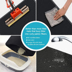 Non-Slip Waterproof Double Layer Cat Litter Mat – Washable Pet Litter Catcher Pad for Clean Home