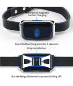 Pet Collar Mini GPS Tracker, GSM Wifi LBS Anti-lost Tracker Pet Location Collar IP67 Waterproof for Pet Dog Cat Sheep Tracking