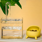 Cat Water Fountain Drinker 1.5L Auto Filter Transparent Water Dispenser Electric Mute Recirculate Filtering Drinker for Cats Pet