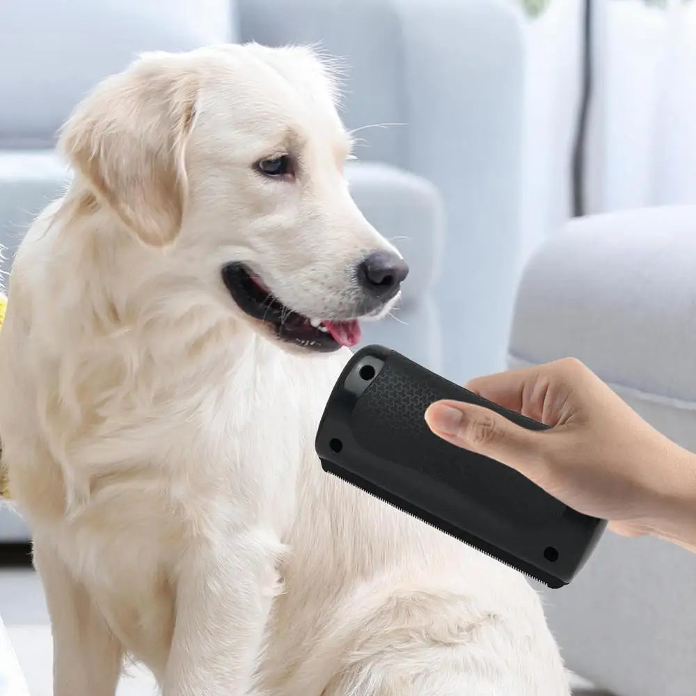 Pet Deshedding Brush | Dog & Cat Hair Remover & Knot Cutter Grooming Tool