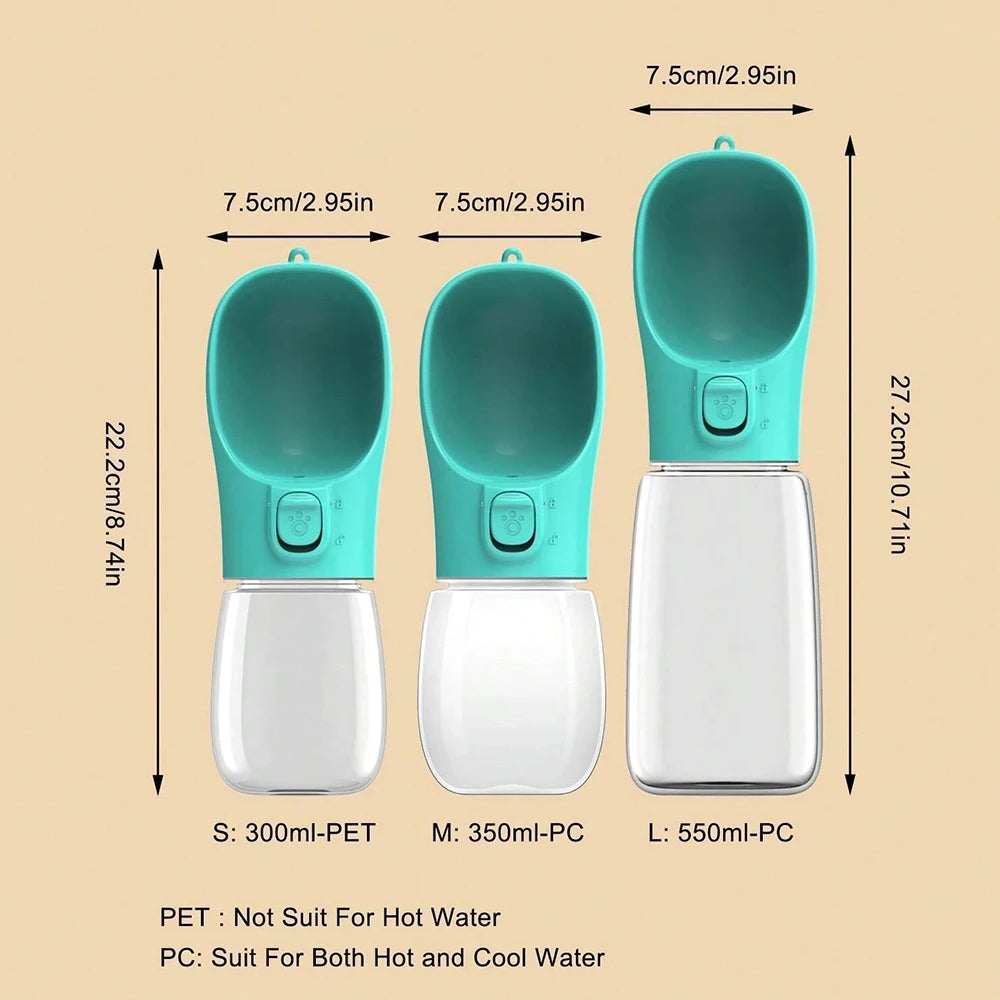 Portable Dog Water Bottle – Leak-Proof Travel Drinking Cup for Dogs & Cats