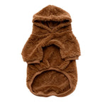 Winter Pet Dog Clothes Fleece Warm Hoodie For Medium Large Dogs Soft Dog Plush Outdoor Coat Labrador Golden Retriever Clothing