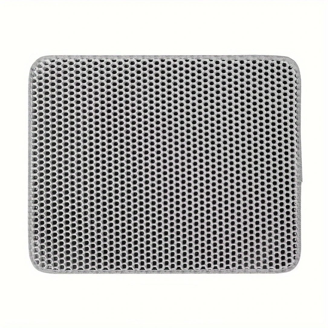 Double Layer Cat Litter Mat – Waterproof Non-Slip Litter Trapper Mat with EVA Honeycomb Design for Cat Litter Boxes