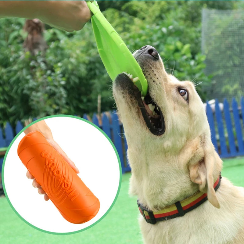 Silicone Dog Flying Disc Toy – Durable TPR Frisbee for Fetch, Outdoor Training & Interactive Play