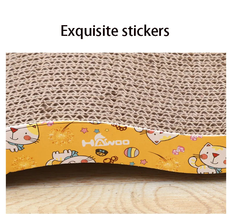 Corrugated Cat Scratching Board – Double-Sided Cardboard Cat Scratcher Pad with Catnip for Claw Sharpening & Furniture Protection