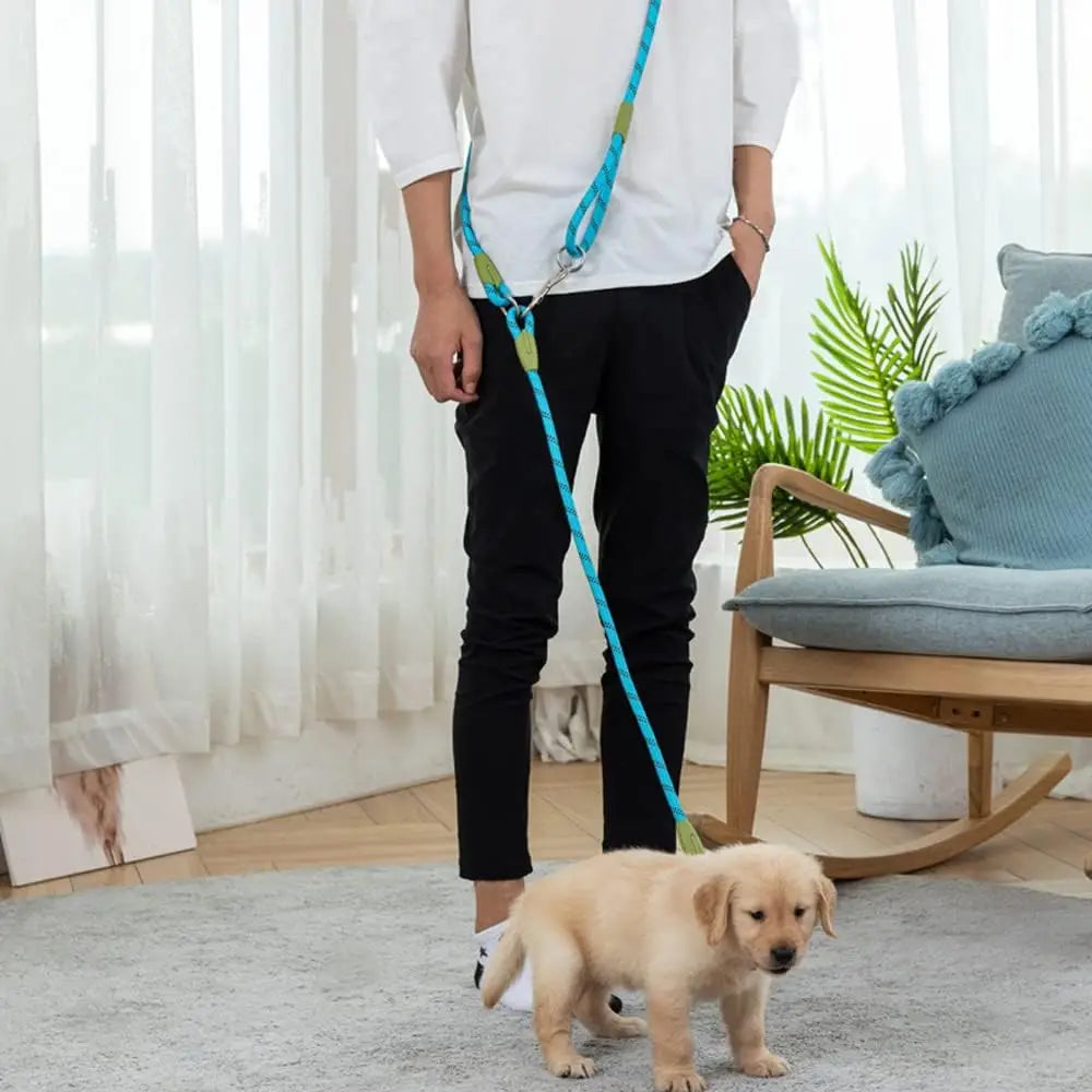 Hands Free Dog Leash Reflective Nylon Pet Walking Running Jogging Adjustable Walking Free Hands Rope Chain for Small Large Dogs