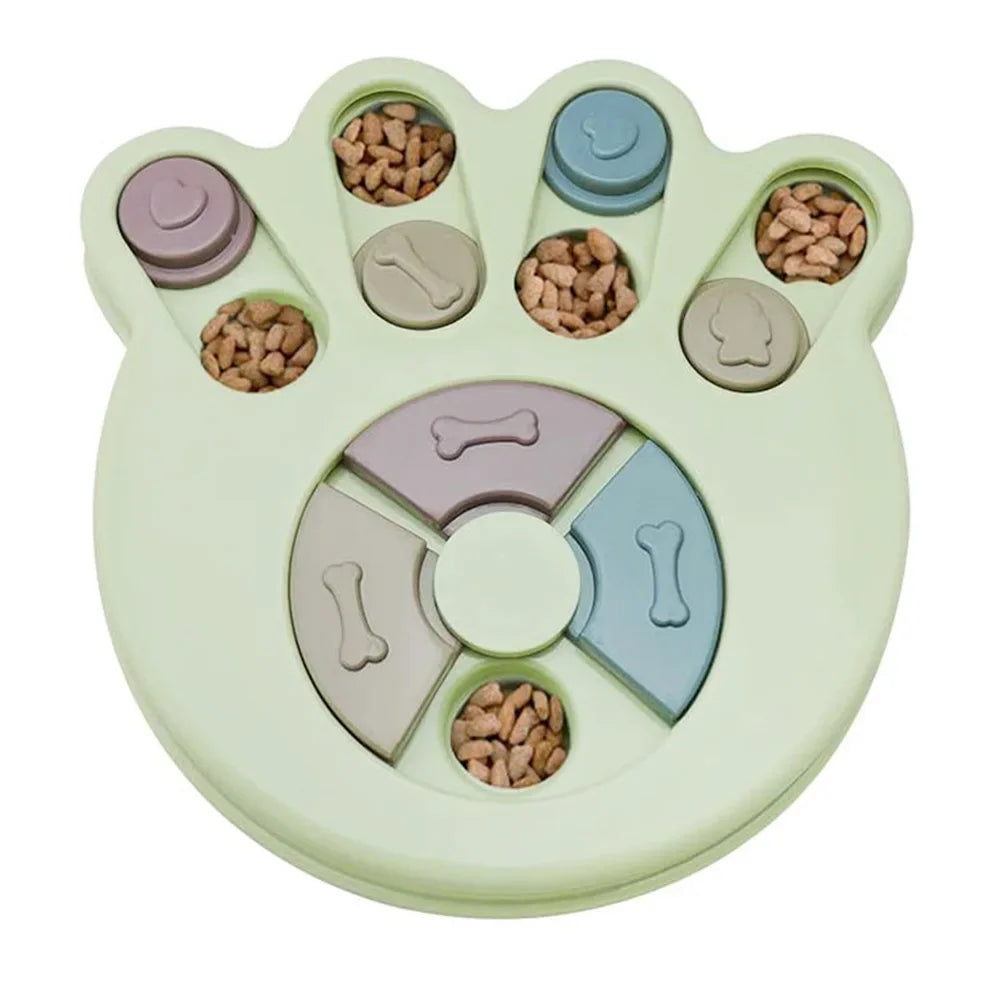Dog Puzzle Slow Feeder Bowl – Interactive IQ Food Dispenser for Dogs & Cats