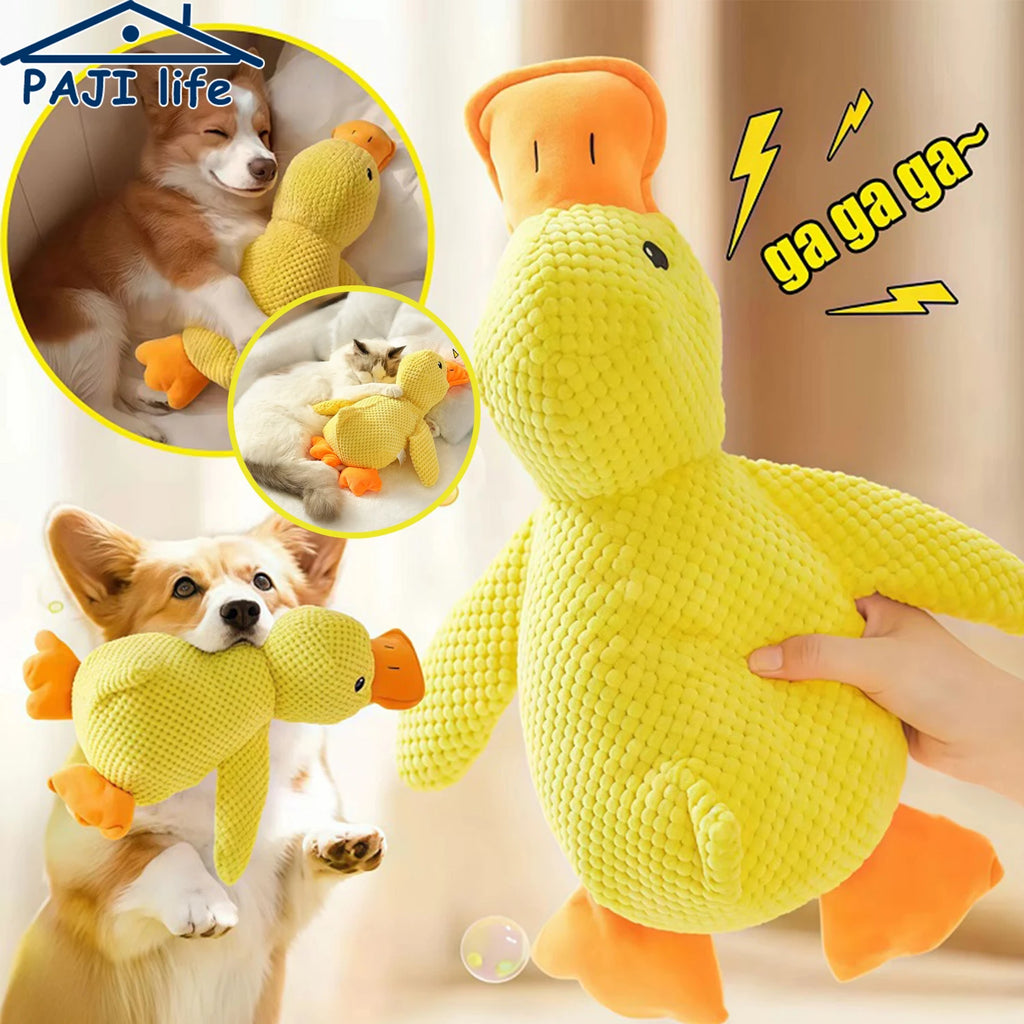 Duck Dog Toy Plush Chew Resistant Squeaky Toy – Soft Quacking Companion for Small and Large Dogs
