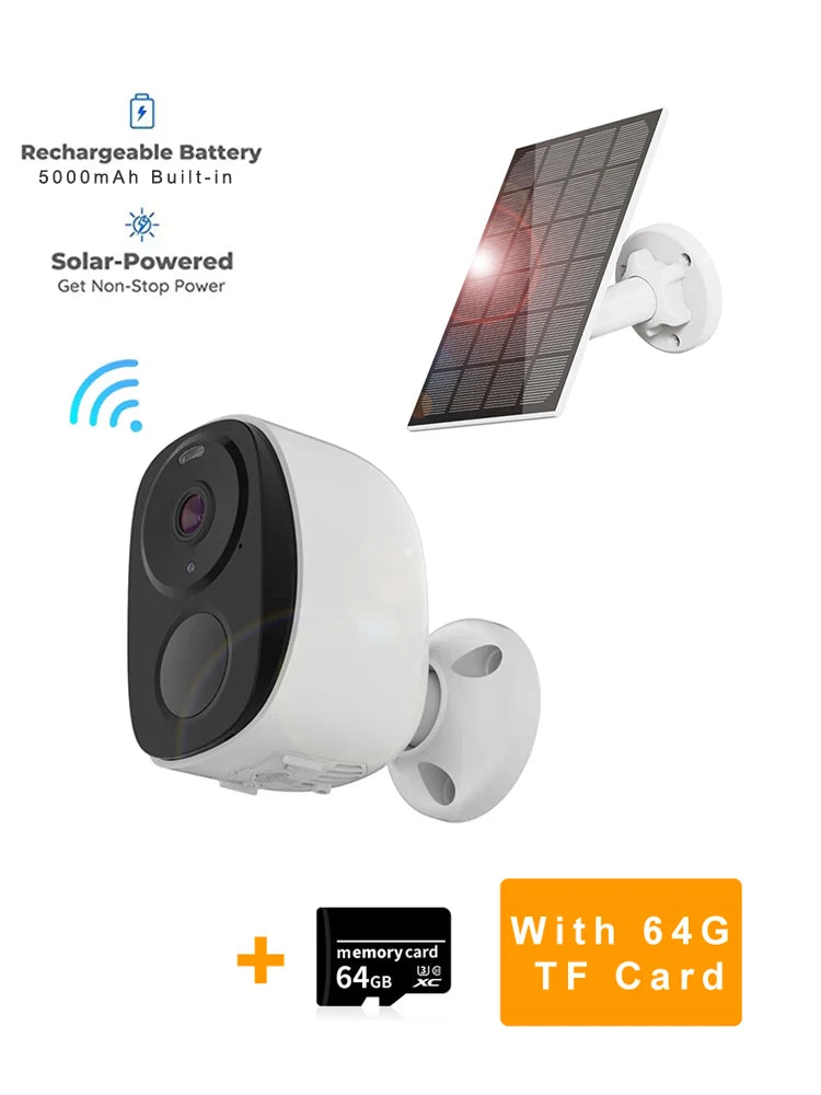HEIYOUCAM 2K Wireless Outdoor Security Camera – Battery Powered WiFi Camera with Spotlight, Siren & 2-Way Audio