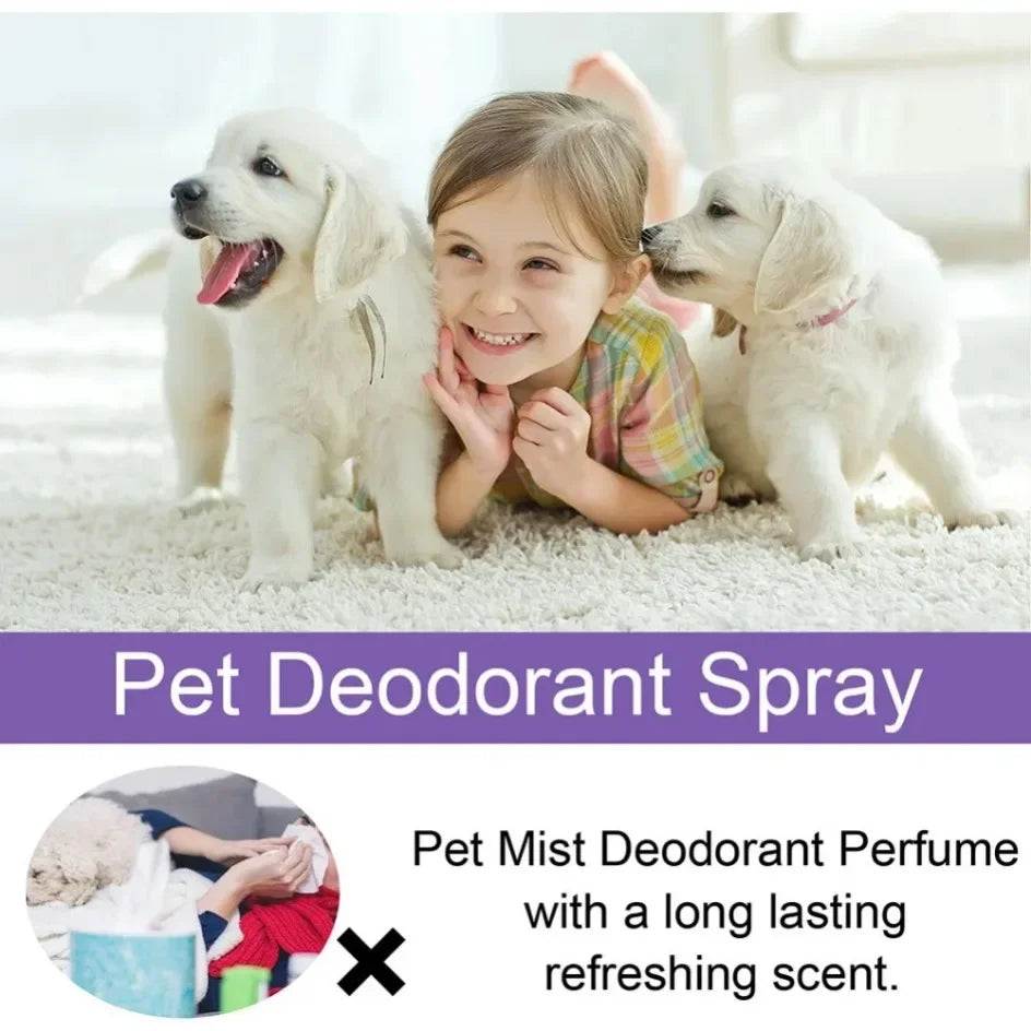 Dog Deodorizer Spray 300ml – Long Lasting Pet Perfume & Odor Remover for Dogs, Puppies & Cats