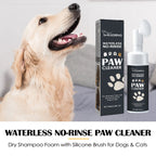 Pet Paw Foam Cleaner 100ml – No-Rinse Dry Shampoo for Dogs & Cats with Brush, Deep Cleaning Paw Dirt & Mud Remover