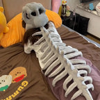 Realistic Dinosaur Skeleton Costume Set – Plush Headgear & Dress-Up Accessory