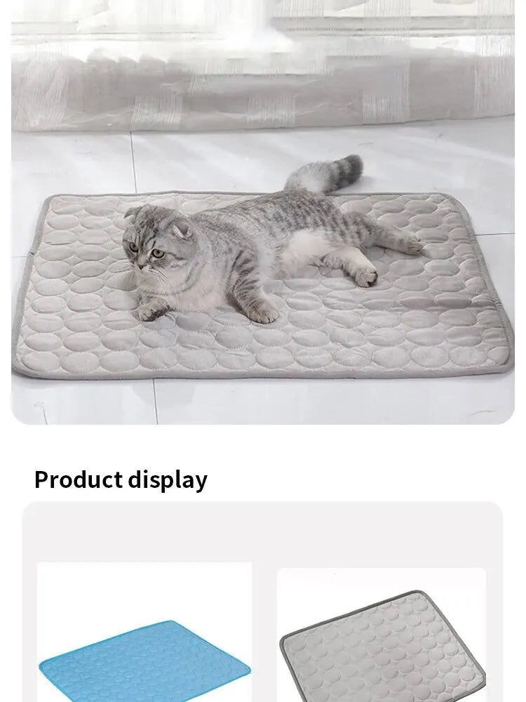 Summer Cooling Pet Ice Mat for Dogs and Cats | Breathable Sofa Bed Cooling Sleeping Pad