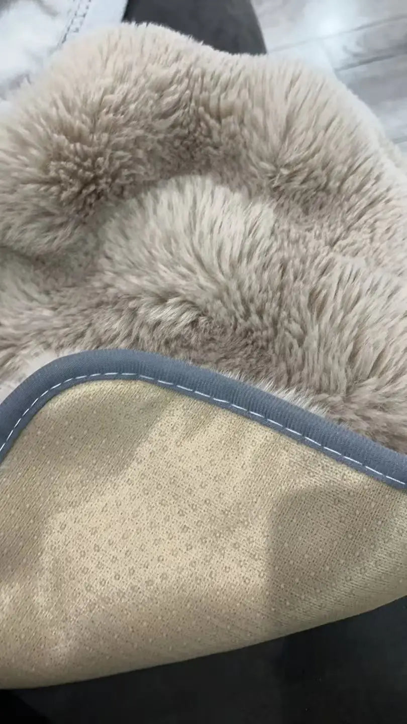Ultra Soft Faux Fur Pet Blanket Mat for Dogs and Cats | Warm Winter Sleeping Bed Sofa Cushion