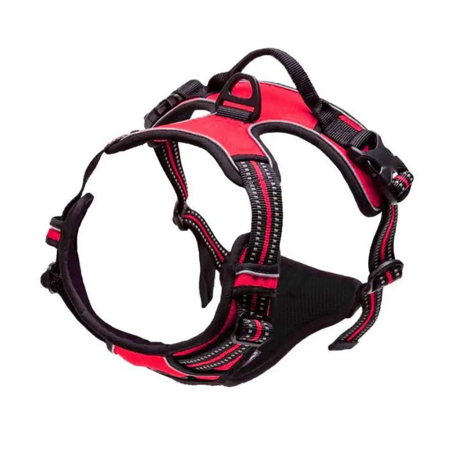 No Pull Dog Harness – Heavy Duty Reflective Front Clip Vest Harness with Easy Control Handle for Large Dogs