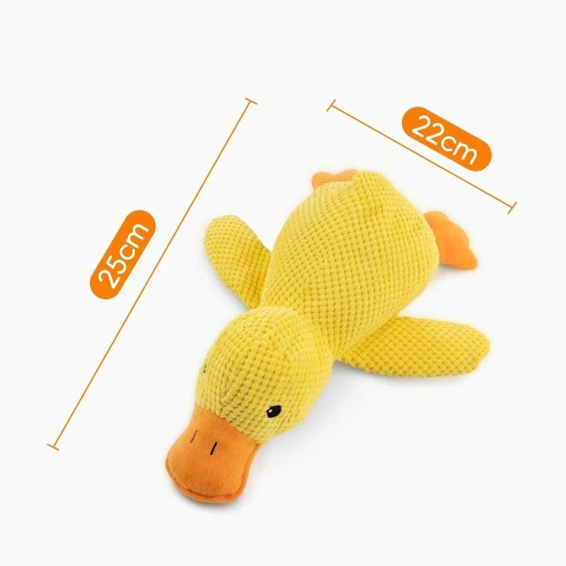Interactive Plush Goose Dog & Cat Toy – Squeaky Chew & Tug Training Toy