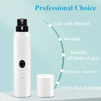 Electric Dog Nail Grinder – USB Rechargeable Pet Nail Clippers with LED Light, Quiet Pet Grooming Tool for Dogs & Cats