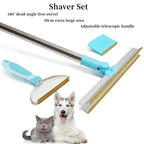 Pet Hair Remover Set – 3-in-1 Carpet Rake Tool with Telescopic Handle for Dog & Cat Fur Cleaning