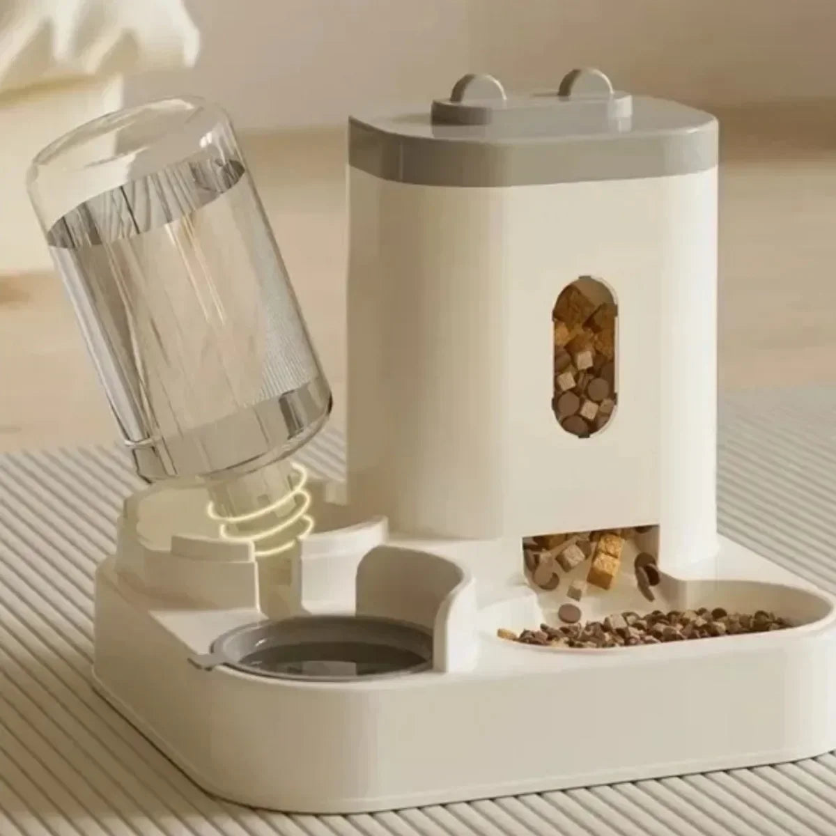 Automatic Dog & Cat Feeder with Water Dispenser – Large Capacity Food Storage Bowl