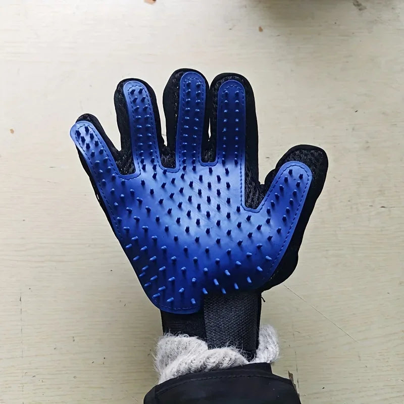 Pet Grooming Glove Deshedding Brush for Dogs and Cats Hair Removal Mitt