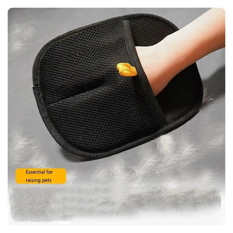 Reusable Pet Hair Removal Gloves – Double-Sided Grooming Mitt for Cats & Dogs