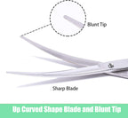 Pet Grooming Scissors Stainless Steel – Dog and Cat Hair Trimming Shears for Face, Eyes, Ears & Feet